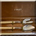 K22. L'Objet basketweave salad set. New in box. 11.5” - $95 